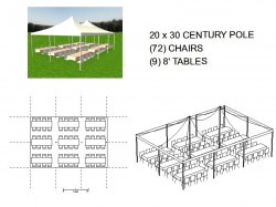 20X30 POLE 8 TABLE 1671313576 20x30 Carnival tent