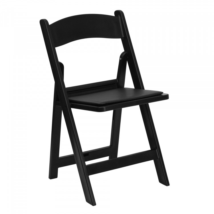 Resin Padded Chairs - Black