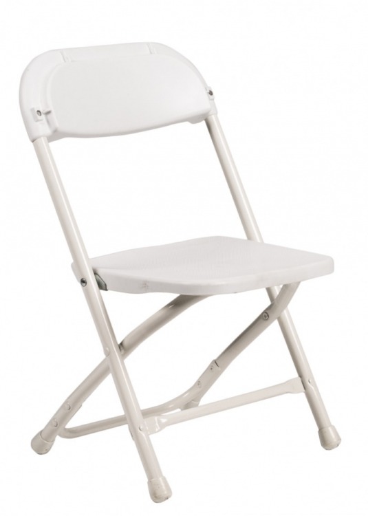 Kids White Plastic Chair