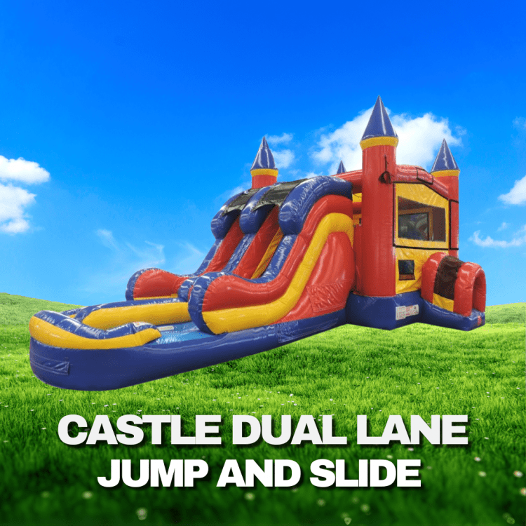 Castle Dual Lane Jump and Slide - S15.15