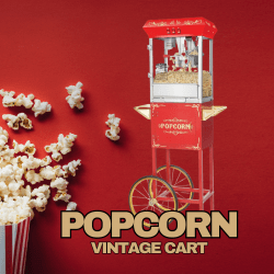 C6 Popcorn Machine Vintage Cart