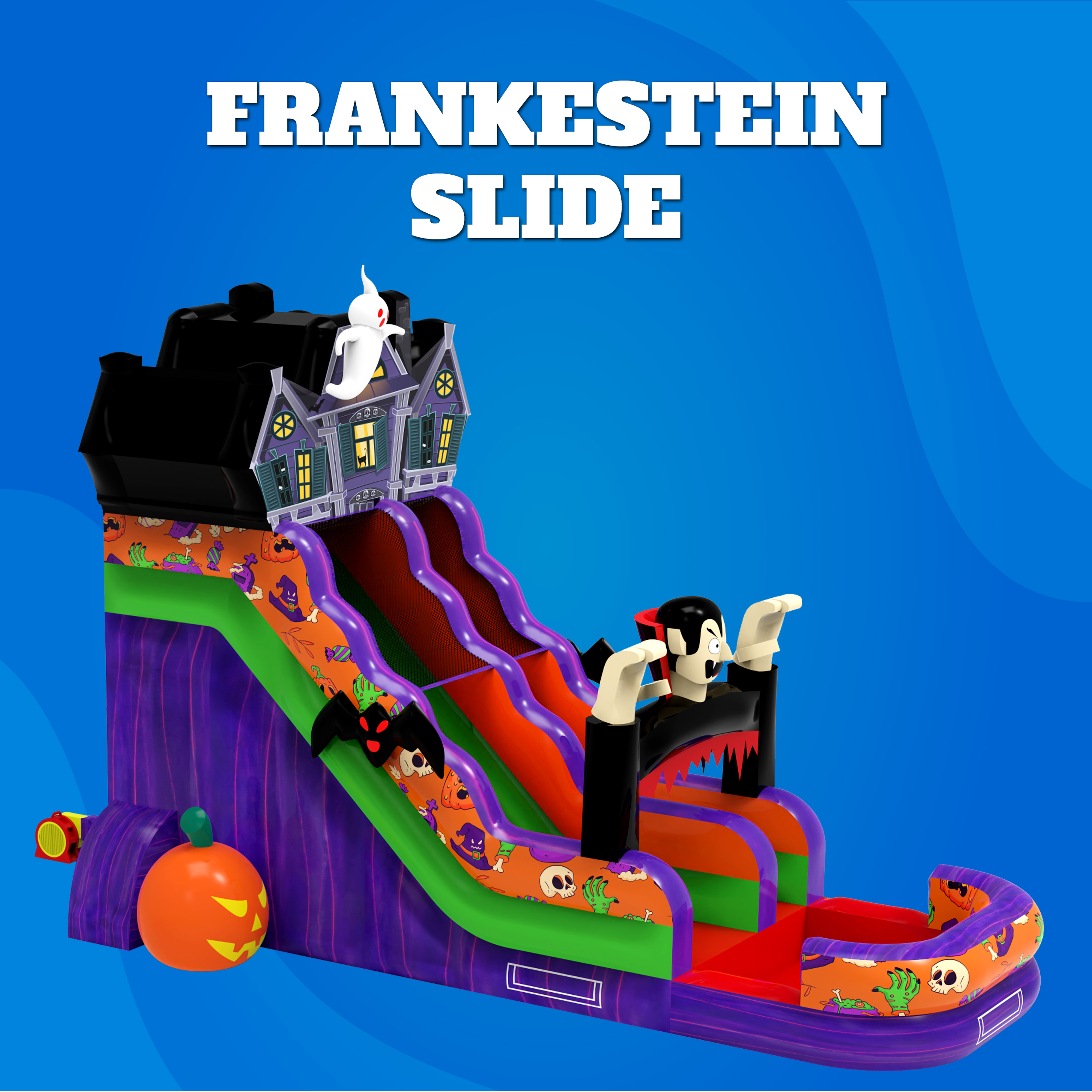 Frankenstein Slide Halloween inflatable rental