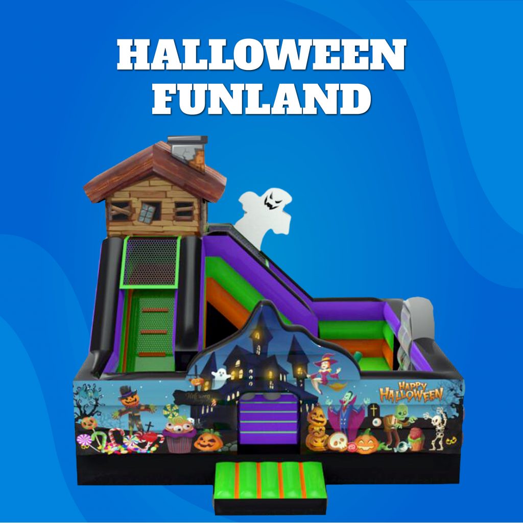 Halloween Funland bounce house combo rental